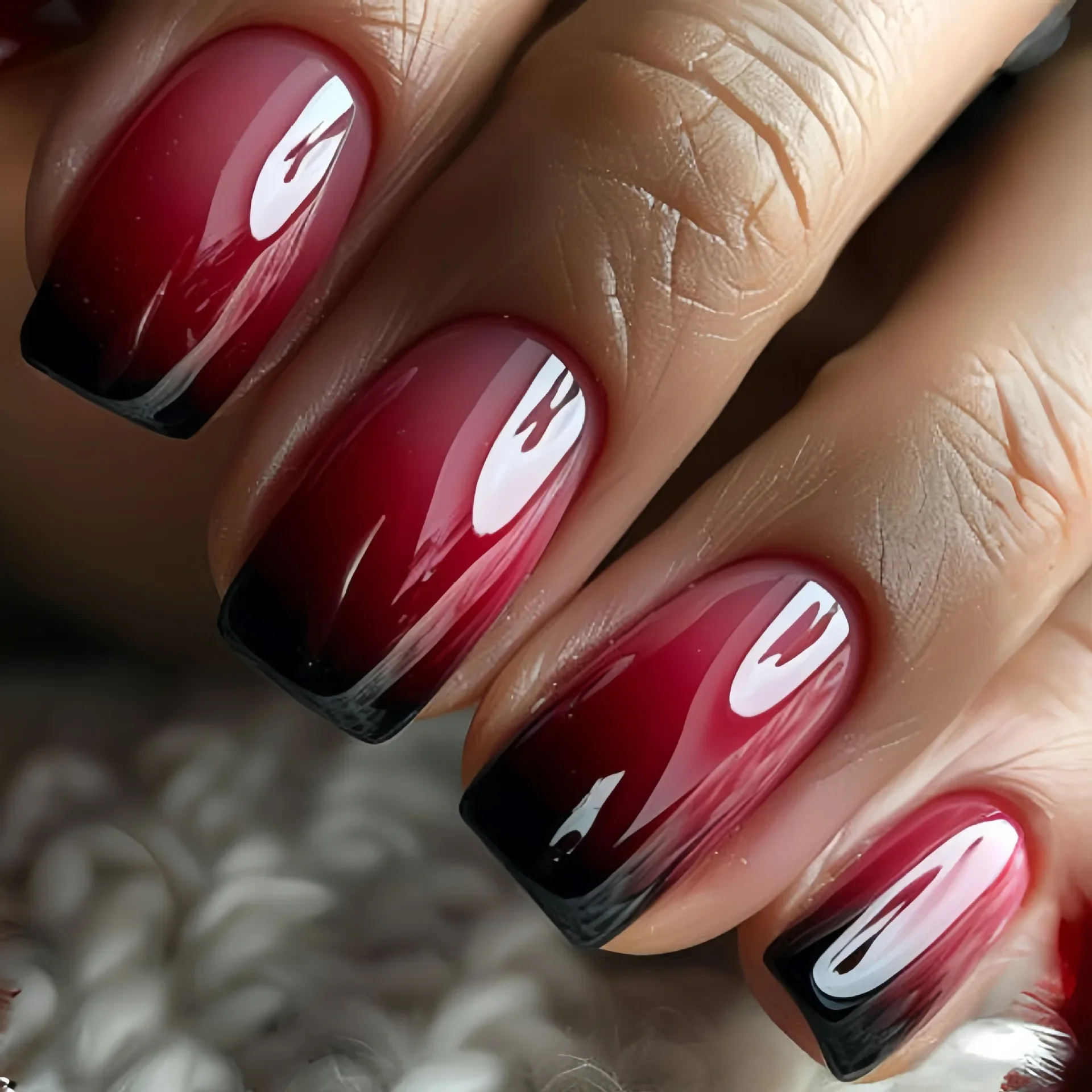 Nail Art Pink - 24 шт. Пресс на ногти Черный