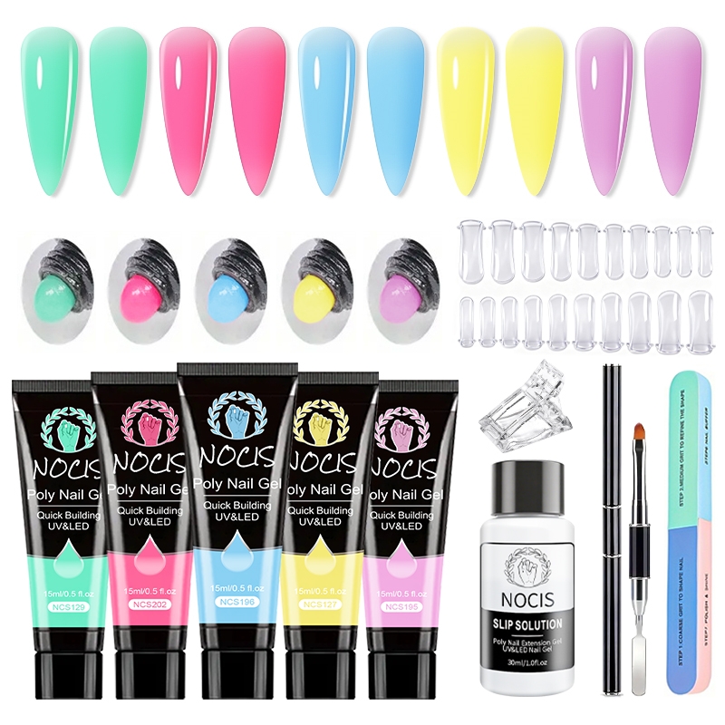 Polygel Nail Kit - Набор для наращивания ногтей NOCIS Poly
