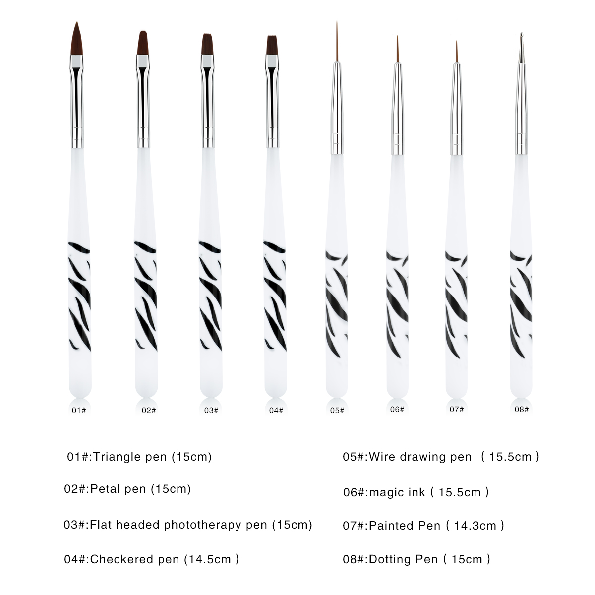 Набор из 8 кистей для нейл-арт – обзор и цена Polygel Nail Kit