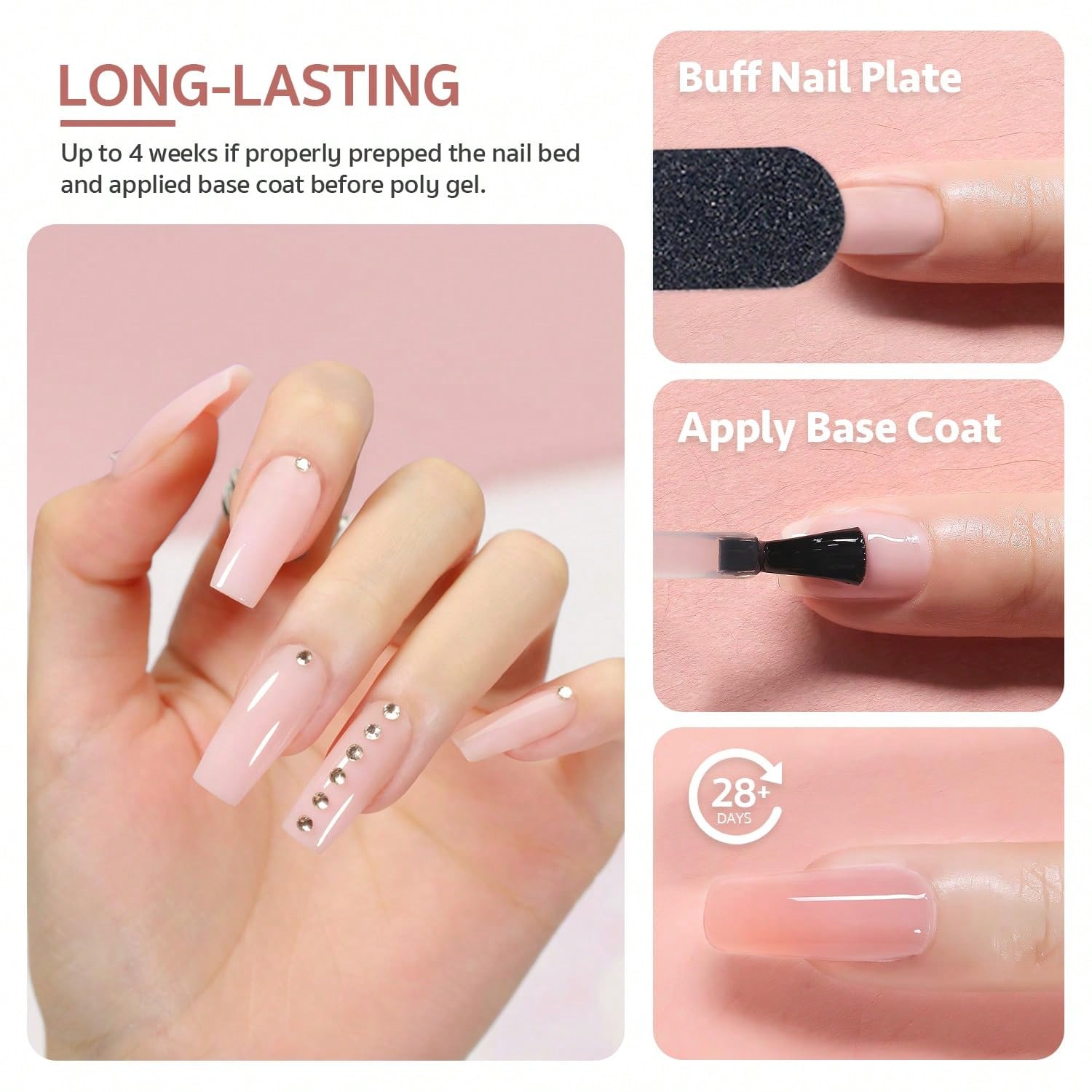 6-цветный набор для наращивани – обзор и цена Polygel Nail Kit
