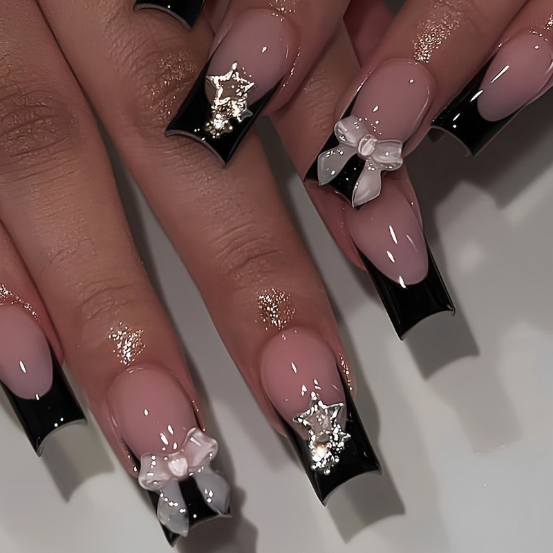 24 шт. летних длинных накладны – обзор и цена Nail Art Pink