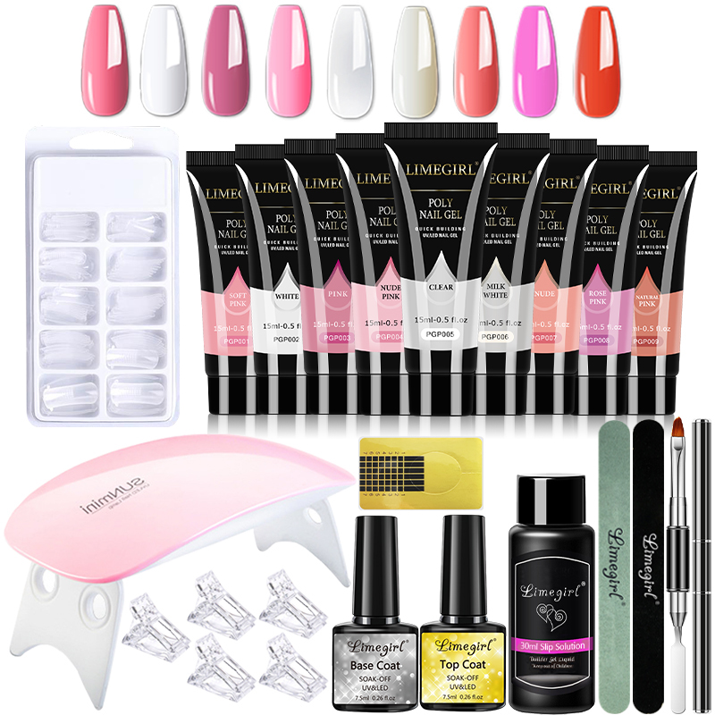 15 мл набор гелей для быстрого – обзор и цена Polygel Nail Kit