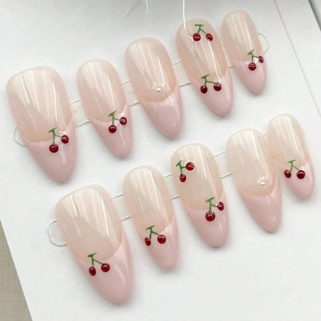 10 шт. средних накладных ногте – обзор и цена Nail Art Pink