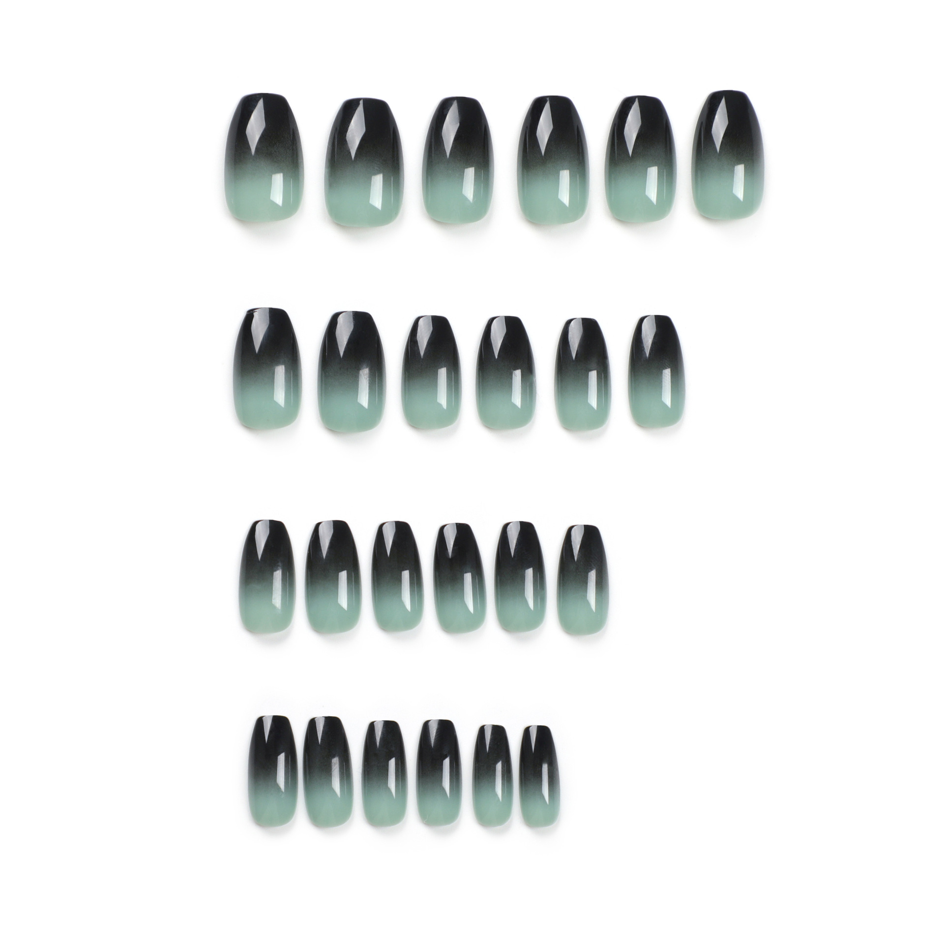24 шт. Пресс на ногти Черный г – обзор и цена Nail Art Pink