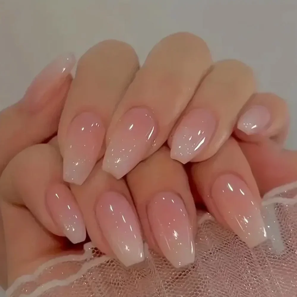 24 шт. Пресс на ногти Черный г – обзор и цена Nail Art Pink