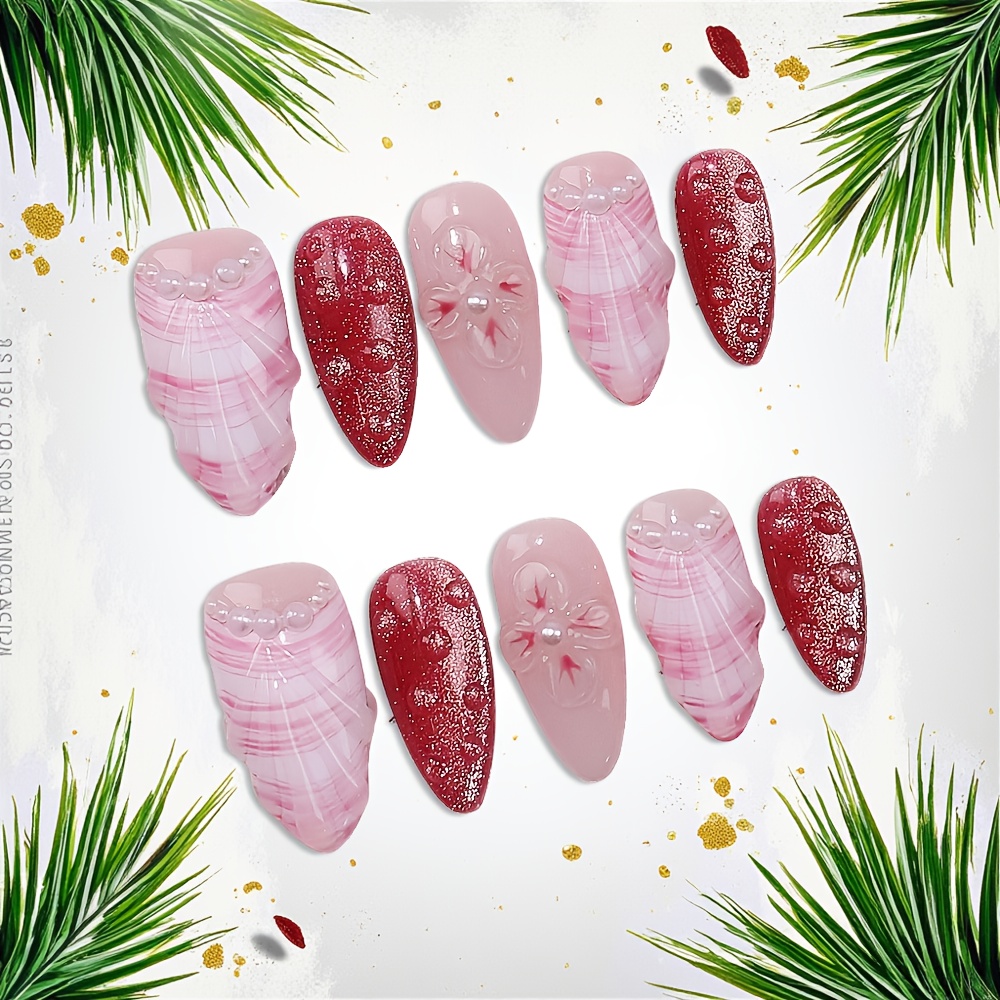 Набор из 10 накладных ногтей с – обзор и цена Nail Art Pink