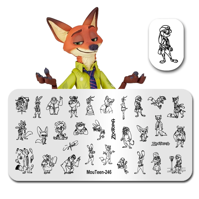 MouTeen-246 Disney большой раз – обзор и цена Nail Art Zootopia