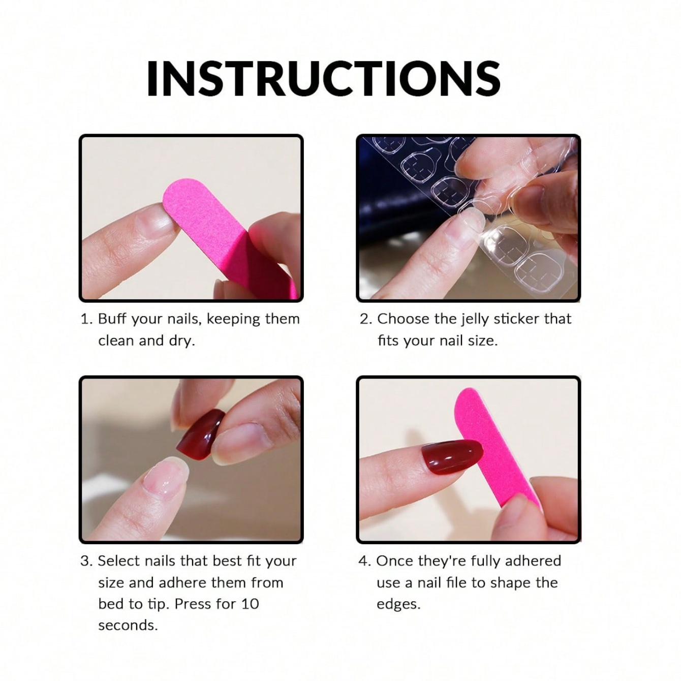Накладные ногти Almond, 10 шт. – обзор и цена Nail Art Pink