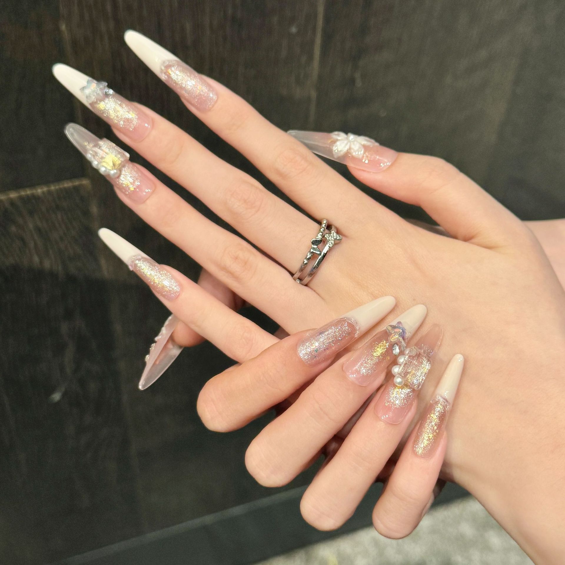 10 шт. накладных ногтей-стилет – обзор и цена Nail Art Pink