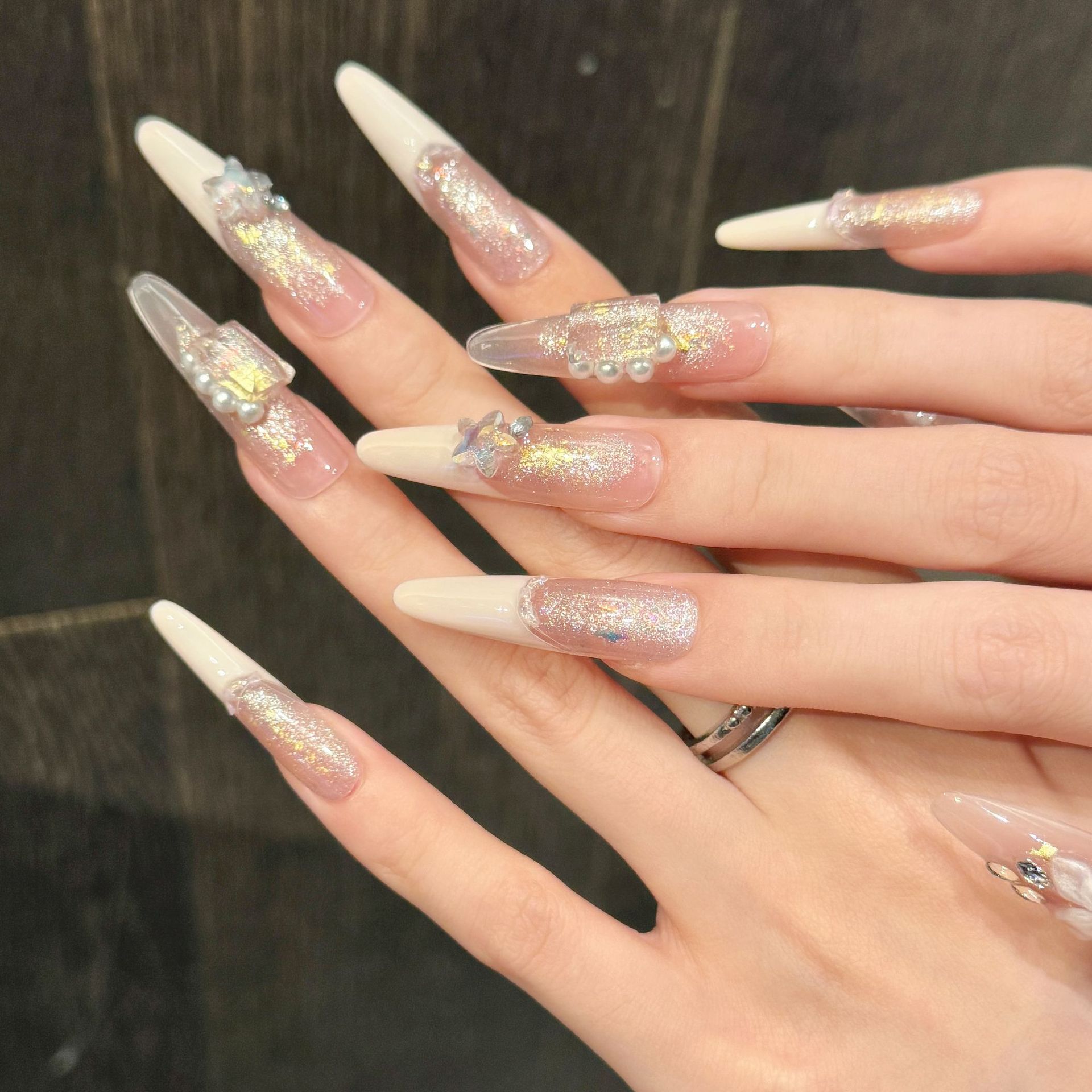 10 шт. накладных ногтей-стилет – обзор и цена Nail Art Pink
