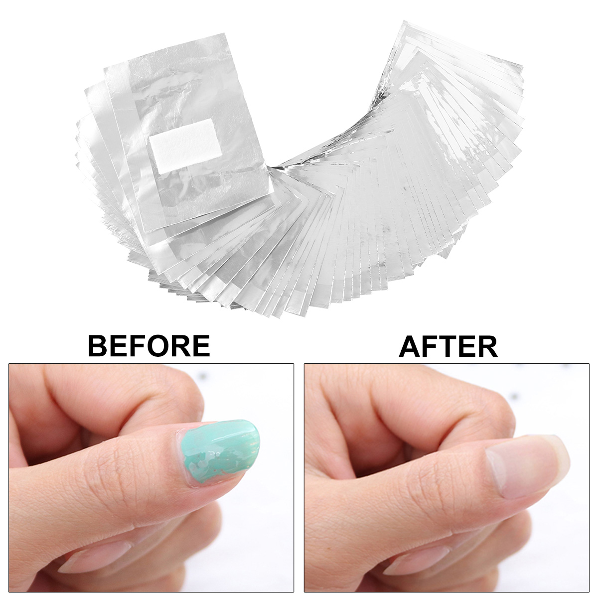 500/1000 шт., алюминиевая фоль – обзор и цена Nail Art Remover